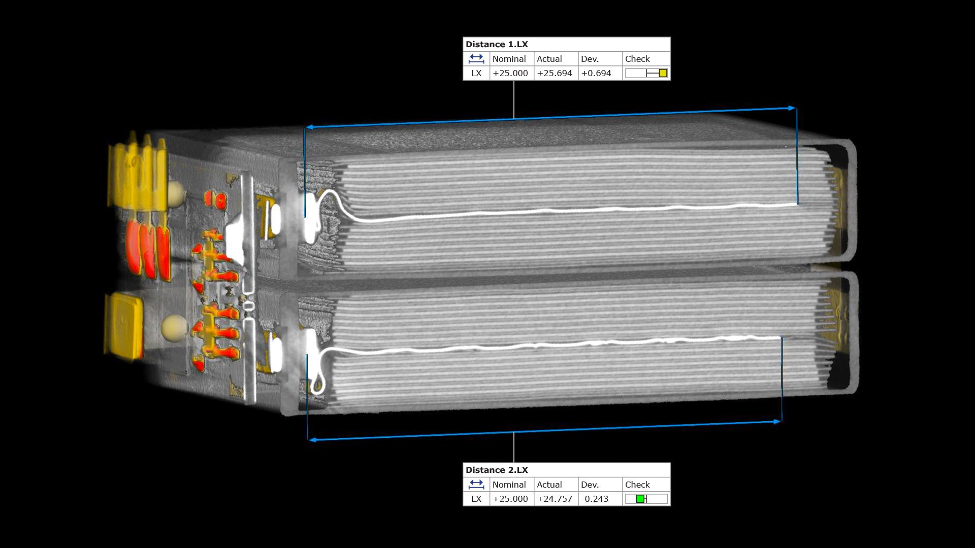 Kiểm tra pin trong ZEISS INSPECT X-Ray