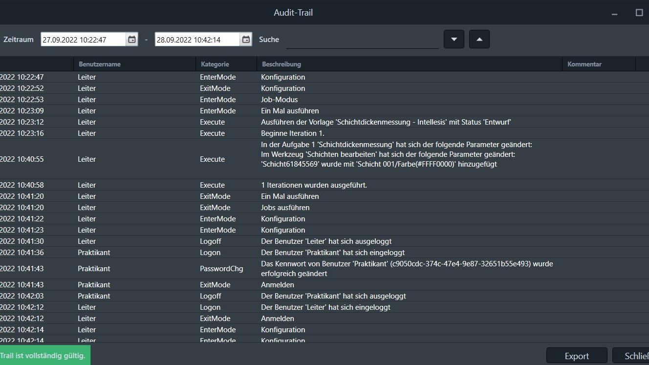 Công cụ Audit Trail