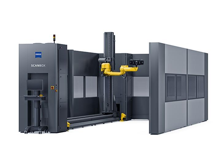 Trong máy đo 3D quang học này, cảm biến tốc độ cao chụp các bộ phận đặc biệt lớn và nặng như các tấm bên với kích thước tối đa 6000 x 1250 mm.